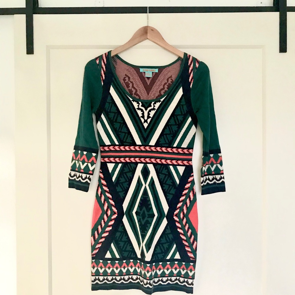 EUC Aztec Sweater Dress